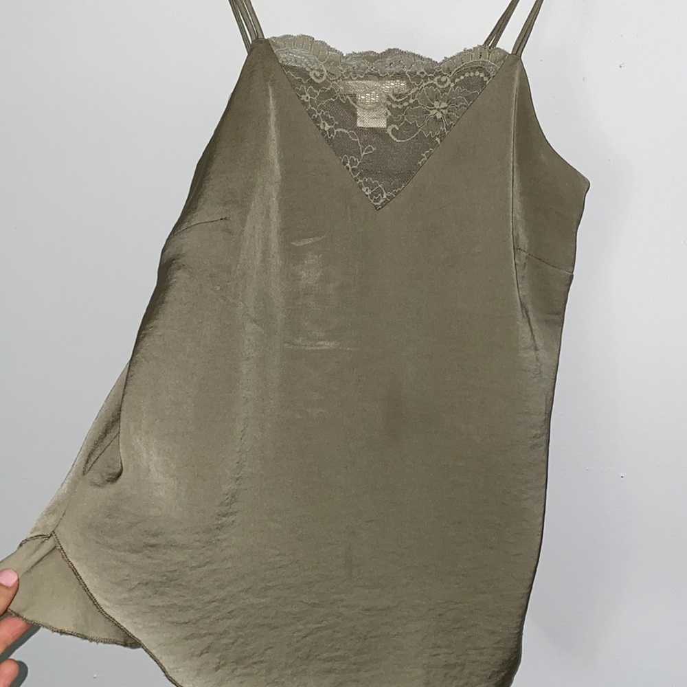 H&M Venezia super soft buttery sage green tank top